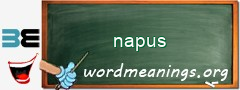 WordMeaning blackboard for napus